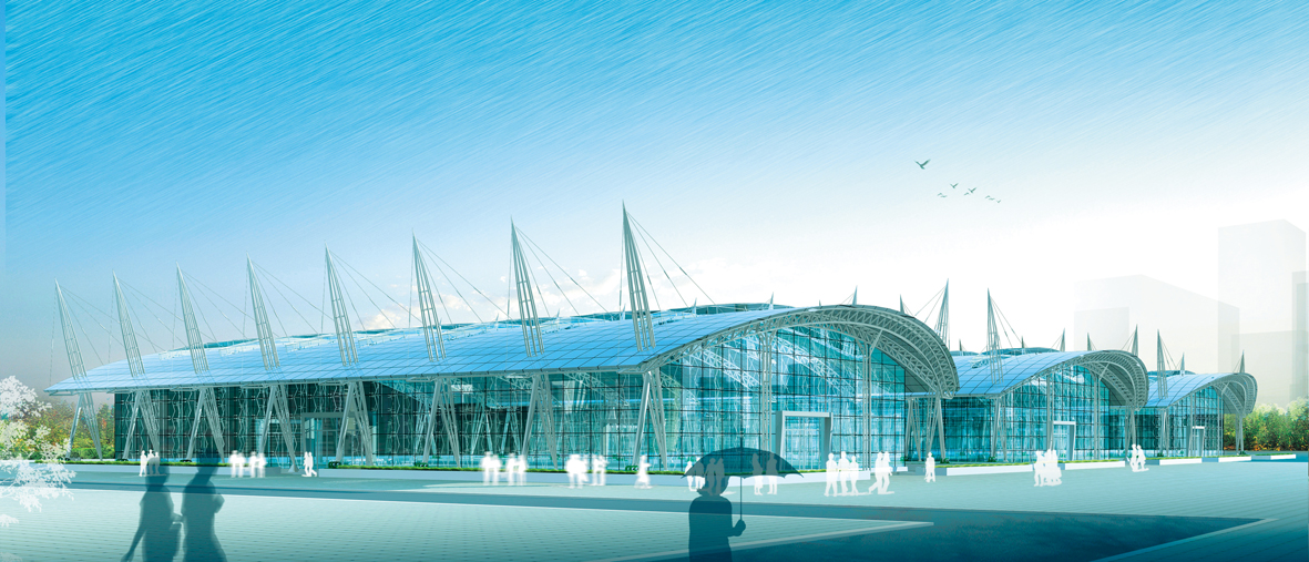 Single Hall Arc Truss Museum Project build by Jinhuan