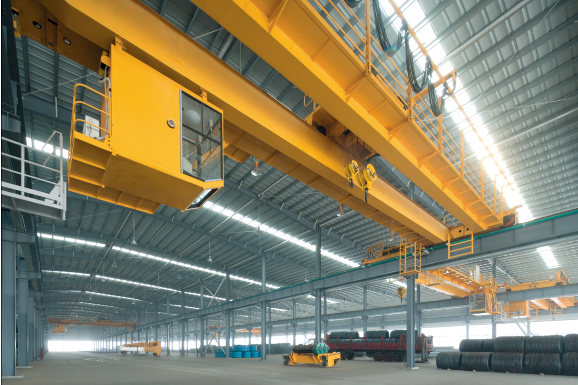 Industrial Steel Structure Workshop Facility with Advanced Crane Systems for Heavy Equipment