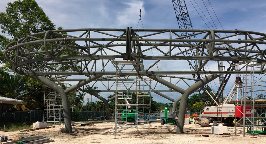 Zoo Miami Cloud Canopy featuring Span Membrane Structure fabricated by Jinhuan Steel Structure