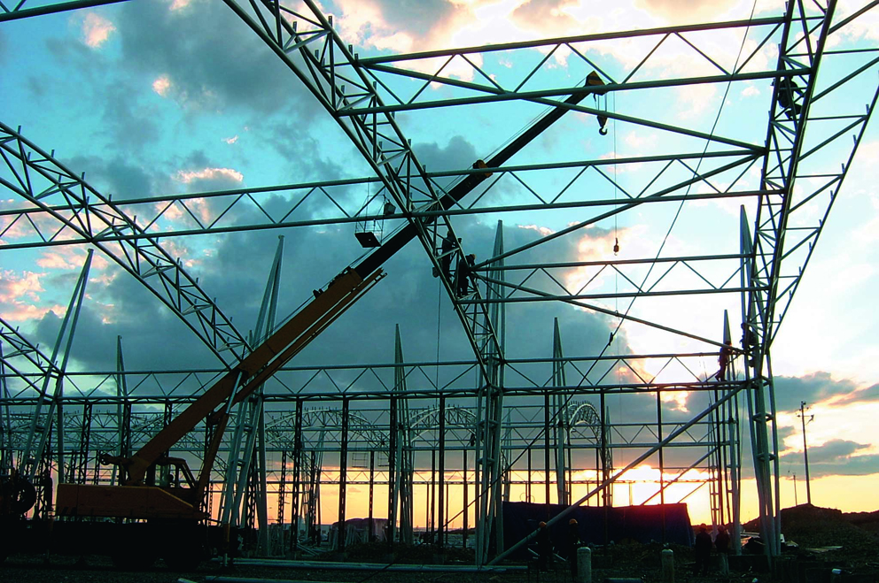 Single Hall Arc Truss Museum Project fabricated by Jinhuan Steel Structure