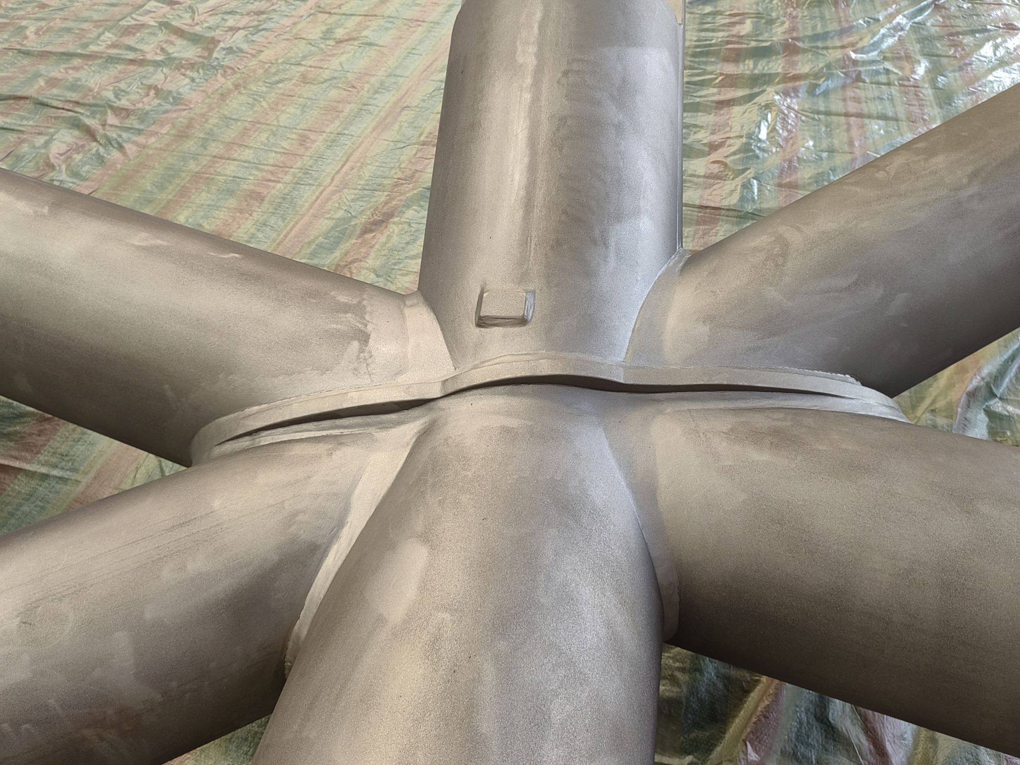 Coating Structure components of intuit dome build by Jinhuan Steel Structure